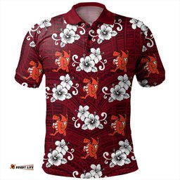 Amazing Aussie St. George Illawarra Dragons Custom St. George Illawarra Dragons With Maori Patterns Polo Shirt
