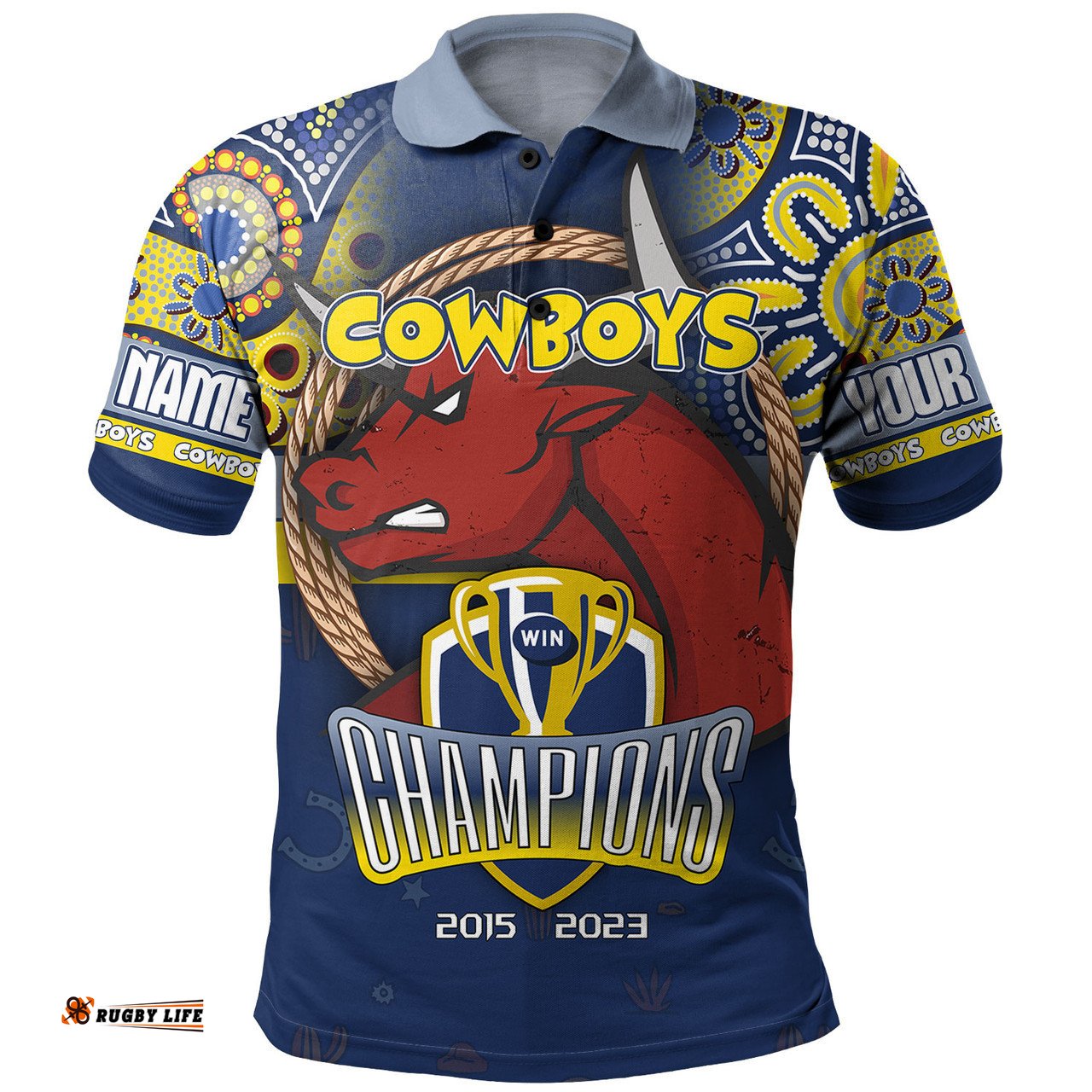 Amazing Aussie North Queensland Cowboys Custom Talent Win Games But Teamwork And Intelligence Win Championships With Aboriginal Style Polo Shirt