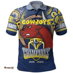 Amazing Aussie North Queensland Cowboys Custom Talent Win Games But Teamwork And Intelligence Win Championships With Aboriginal Style Polo Shirt