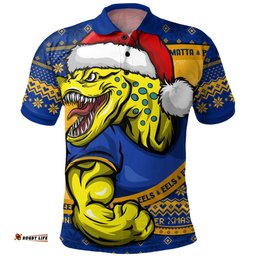 Amazing Aussie Parramatta Eels Ugly Knit Style For Christmas Game Fans Polo Shirt