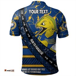 Amazing Aussie Parramatta Eels Sport Theme Song For Rugby With Sporty Style Polo Shirt