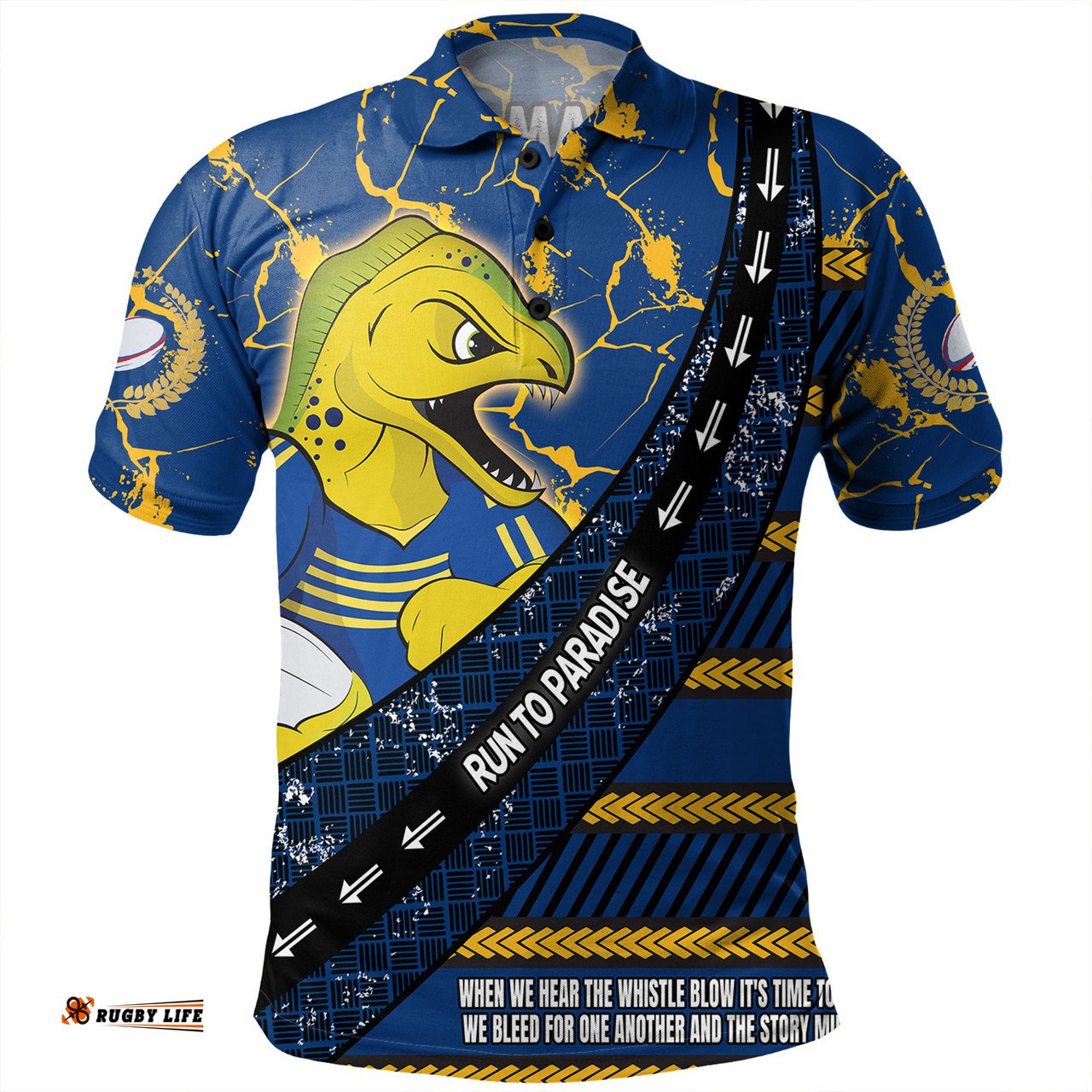 Amazing Aussie Parramatta Eels Sport Theme Song For Rugby With Sporty Style Polo Shirt