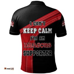 Amazing Aussie St. George Illawarra Dragons Custom Team Of Us Die Hard Fan Supporters Polo Shirt