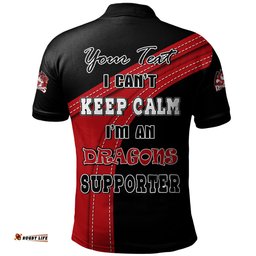 Amazing Aussie St. George Illawarra Dragons Custom Team Of Us Die Hard Fan Supporters Polo Shirt