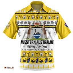 Amazing Aussie Western Australia Christmas Merry Chrissie Polo Shirt