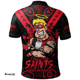 Amazing Aussie St Kilda Ripped Legacy Of The Game Polo Shirt
