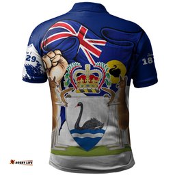 Amazing Aussie Western Australia Power Pride And Heritage Crest Polo Shirt