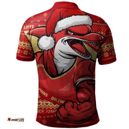 Amazing Aussie Redcliffe Dolphins Ugly Knit Style For Christmas Game Fans Polo Shirt