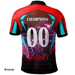 Amazing Aussie St. George Illawarra Dragons Custom Final Series Champions Dragon Personalised Player And Number Polo Shirt