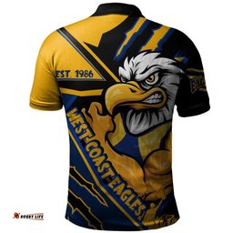 Amazing Aussie West Coast Eagles Battlefield Glory Gear Polo Shirt