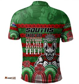 Amazing Aussie South Sydney Rabbitohs Custom Go The Mighty Heroes Polo Shirt