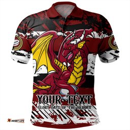 Amazing Aussie St. George Illawarra Dragons Theme Song Inspired Polo Shirt