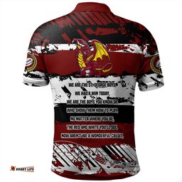 Amazing Aussie St. George Illawarra Dragons Theme Song Inspired Polo Shirt