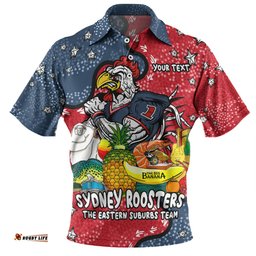 Amazing Aussie Sydney Roosters Custom Australian Big Things Polo Shirt