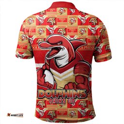 Amazing Aussie Redcliffe Dolphins Champion���s Pride Comic Style Polo Shirt