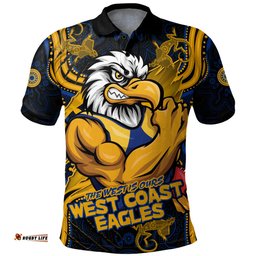 Amazing Aussie West Coast Eagles Spirit Warriors Of The Game Polo Shirt