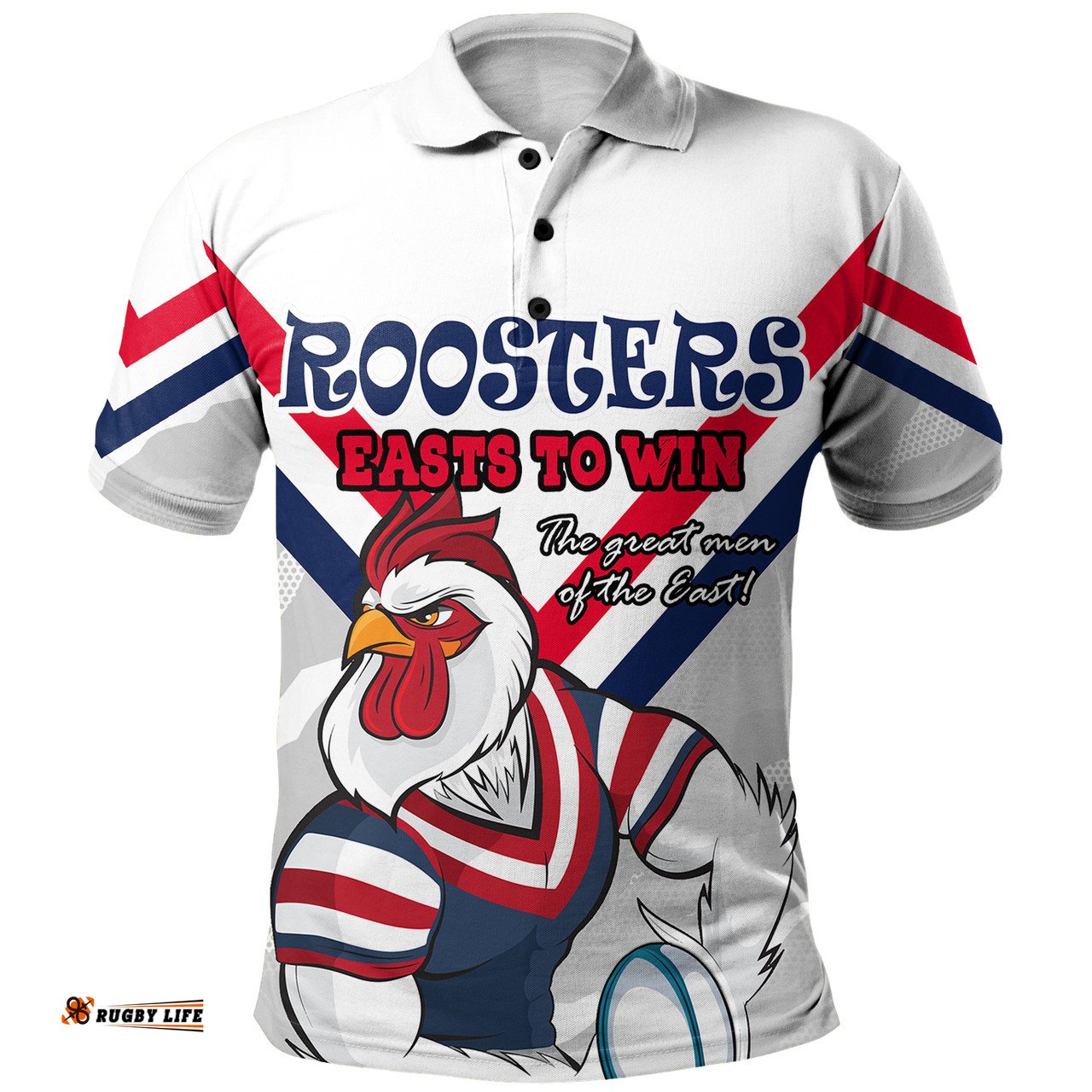 Amazing Aussie Sydney Roosters Custom Sydney Roosters Supporter Polo Shirt