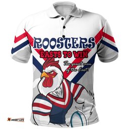 Amazing Aussie Sydney Roosters Custom Sydney Roosters Supporter Polo Shirt