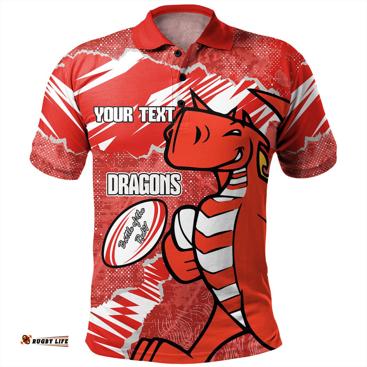 Amazing Aussie St. George Illawarra Dragons Theme Song Polo Shirt