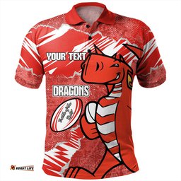 Amazing Aussie St. George Illawarra Dragons Theme Song Polo Shirt