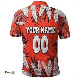 Amazing Aussie St. George Illawarra Dragons Custom Tropical Patterns St. George Illawarra Dragons Polo Shirt
