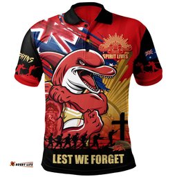 Amazing Aussie Redcliffe Dolphins Fearless ANZAC Defender Polo Shirt