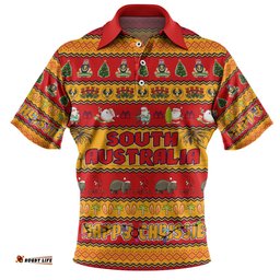 Amazing Aussie South Australia Christmas Custom Happy Chrissie Ugly Style Polo Shirt