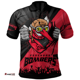 Amazing Aussie Essendon Breaking Through Fan Design Polo Shirt
