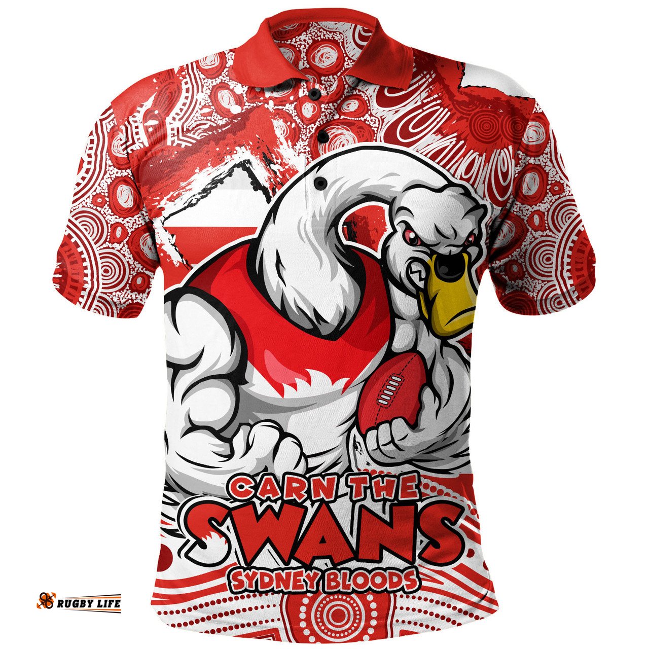 Amazing Aussie Sydney Swans Blazing Spirit Of Victory Polo Shirt