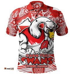 Amazing Aussie Sydney Swans Blazing Spirit Of Victory Polo Shirt