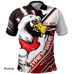 Amazing Aussie Sydney Swans Battlefield Glory Gear Polo Shirt