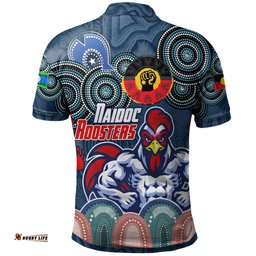 Amazing Aussie Sydney Roosters Naidoc Week Custom Naidoc Sydney Roosters Polo Shirt