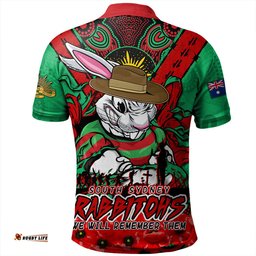 Amazing Aussie South Sydney Rabbitohs Ripped Legacy Of The Game The ANZAC Spirit Lives On Polo Shirt