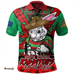 Amazing Aussie South Sydney Rabbitohs Ripped Legacy Of The Game The ANZAC Spirit Lives On Polo Shirt