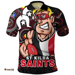 Amazing Aussie St Kilda NAIDOC Spirit Of Country Polo Shirt
