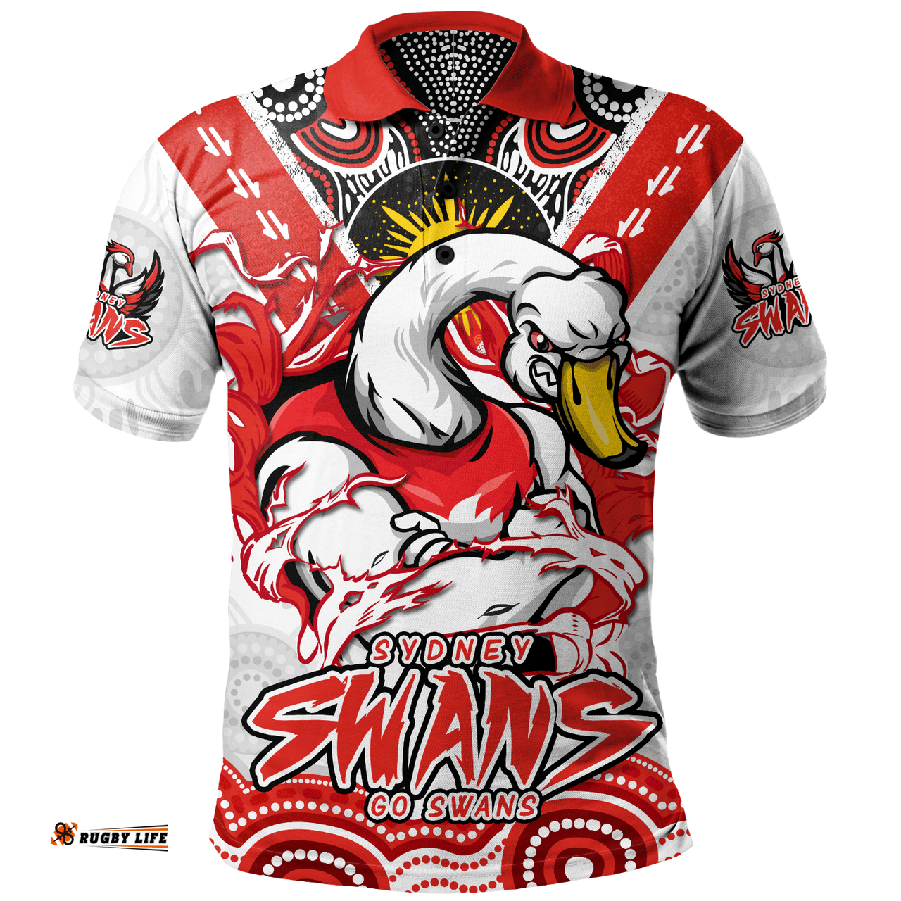 Amazing Aussie Sydney Swans Ripped Legacy of the Game Polo Shirt