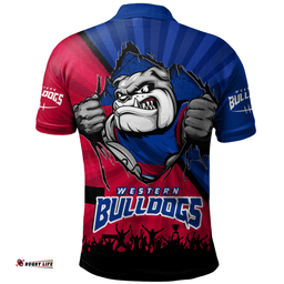 Amazing Aussie Western Bulldogs Breaking Through Fan Design Polo Shirt
