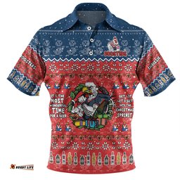 Amazing Aussie Sydney Roosters Christmas Custom Chrissie Spirit Polo Shirt