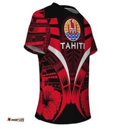 Tahiti Tattoo T Shirt Hibiscus