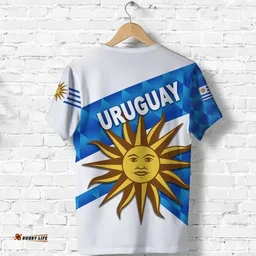 (Custom Personalised) Uruguay T Shirt Sporty Style