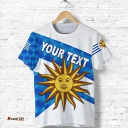 (Custom Personalised) Uruguay T Shirt Sporty Style