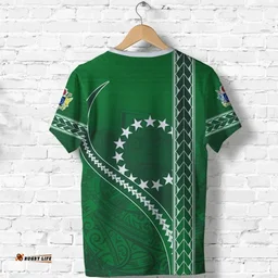 Rugbylife T-Shirt - Cook Islands Rugby T Shirt Simple Style Green K13