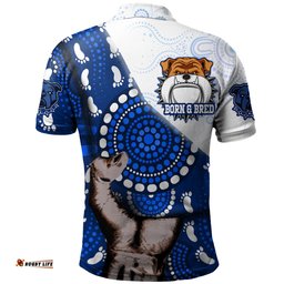 Amazing Aussie Canterbury Bankstown Bulldogs Custom Doggies Blood In My Veins Patronage Polo Shirt