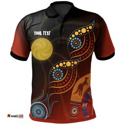 Amazing Aussie Australia Custom Flowers On The Flag Polo Shirt