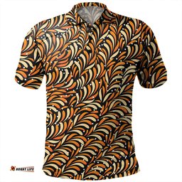 Amazing Aussie Australia Aboriginal Seamless Bush Leaves Polo Shirt