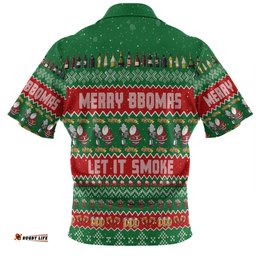 Amazing Aussie Australia Christmas Custom Merry BBQMax Let It Smoke Polo Shirt