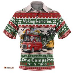 Amazing Aussie Australia Camping Christmas Making Memories One Campsite At A Time Polo Shirt
