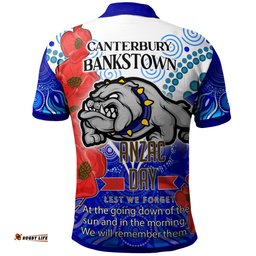 Amazing Aussie Australia Custom Anzac Poppy Flowers Lest We Forget Polo Shirt