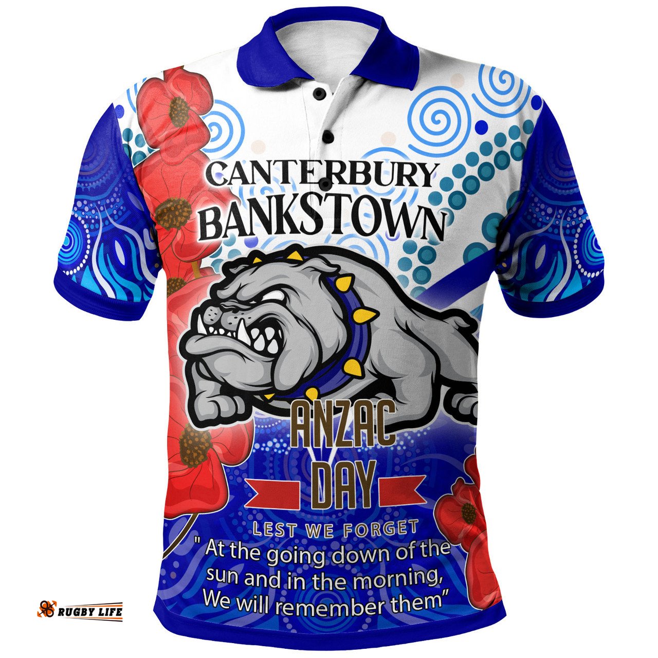 Amazing Aussie Australia Custom Anzac Poppy Flowers Lest We Forget Polo Shirt