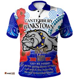 Amazing Aussie Australia Custom Anzac Poppy Flowers Lest We Forget Polo Shirt